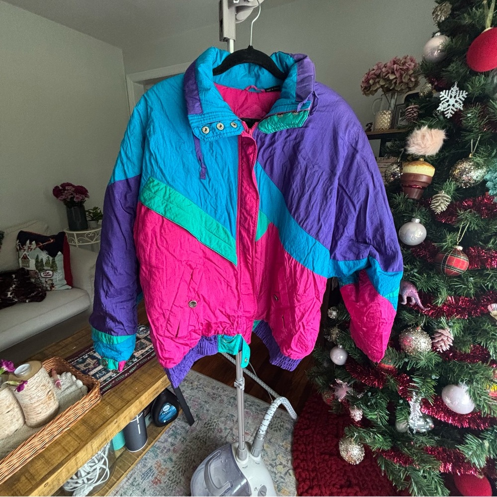 Vintage Colorblock Ski Jacket